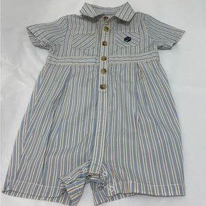 Polo Ralph Lauren boys button collared one piece  romper 12M
